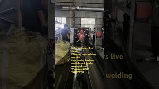 today live show Filter bag cage welding machine cage making machine multiple spot welders automatic