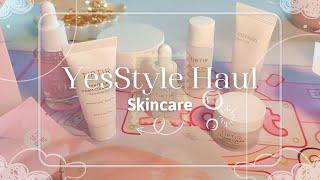 Cute YesStyle Skincare Haul | With rewards code | Anua, Mixsoon, Medicube & TIRTIR ‎‧₊˚