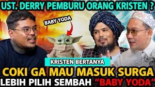 USTAD DERRY KRISTEN HUNTER, SIAPAPUN DI MUALAFKAN, KRISTEN BERTANYA? ATEIS IKUTAN.