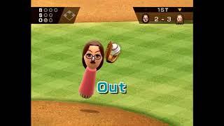 Wii Sports Baseball Helen vs Kathrin