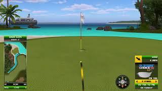 Golden Tee Great Shot on Tropical Falls!