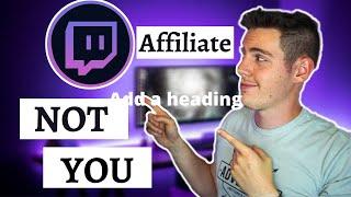 Twitch Affiliate Program - How to in 2022