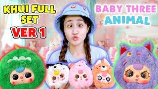 #UNBOX FULL SET BABY THREE ANIMAL VER 1.0 | KHUI TOÀN MẮT RƯNG - Vê Vê Channel