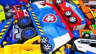 Paw Patrol Mini Trucks Review |Mighty Movie |Big Trucks |Rescue Wheels |Rubble & crew |Marshall ASMR