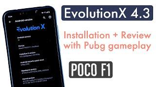Evolution X 4.3 Installation & Pubg Review | Poco F1 Android 10