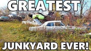 DO NOT Miss this MASSIVE Old Car JUNKYARD Tour! Open To the Public! (Rohners Auto Parts) Huge Yard!