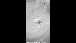 Satellite View  Of Hurricane Milton