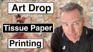 Studio Vlog | Tissue Paper Printing | Easy Mixed Media