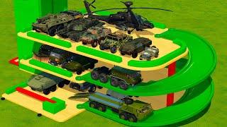 TRANSPORTING ALL MILITARY VEHICLES, TANKS & HELICOPTERS WITH BIG TRUCKS! Farming Simulator 22