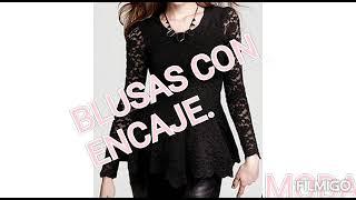 BLUSAS HERMOSASAS MANGA LARGA CON ENCAJE.MODA 2021.