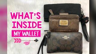 WHAT’S INSIDE MY WALLET｜Philippines | Coach Double Zip Wristlet