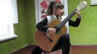 M.Oginski - Polonaise guitar 8 year old(М.Огинский Полонез "Прощание с Родиной")