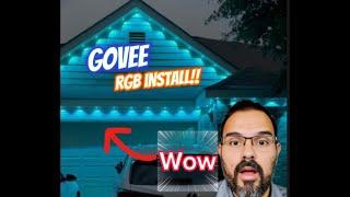 Govee Outdoor Permanent Lights-Home and Back Patio Install @GOVEE #govee #howto #diy