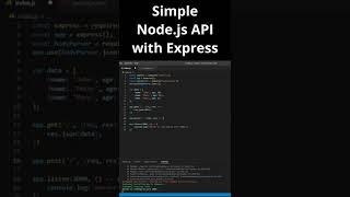 Simple REST API with Node.js and Express - JavaScript Tutorial for Beginners