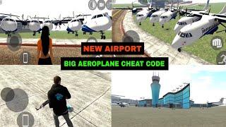 New airport | big aeroplane + mr beast character cheat code | new update | indian bike driving 3d