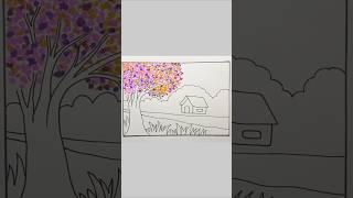 Easy Scenery Drawing #spring #scenery #drawing #art