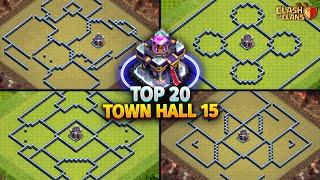 TOP 20! Town Hall 15 (TH15) War/Trophy/Farming Base Layout + Copy Link 2025 | Clash of Clans