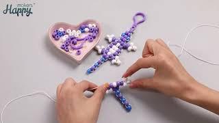 Happy makers beads pet ,purple  lizard making process video