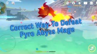 The Correct Way To Defeat Pyro Abyss Mage