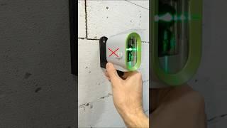 Only Pro know this construction trick! How to mount a laser level on a wall #shorts #tips #tricks