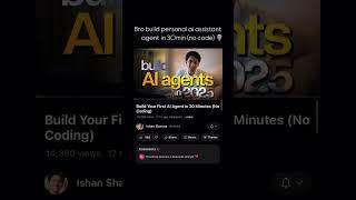 Build an AI Agent in 30 Minutes with ZERO Coding! (2025 No-Code Guide) #aiagent