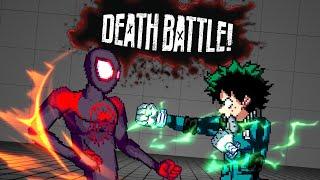 Miles Morales VS Izuku Midoriya ANIMATION PRACTICE (DEATH BATTLE STYLE)
