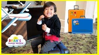 Family Fun Trip Airplane to California! Kid Plays Hide N Seek in Hotel Playtime Ryan's Family Review