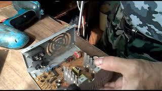 Блок питания шуруповерта из БП ПК  своими рукам. Power supply with your hands