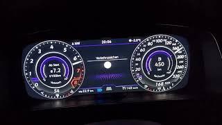 VW Golf 7 GTI ,TCR , STAGE 1, 100-200 km/h beschleunigung Autobahn , acceleration