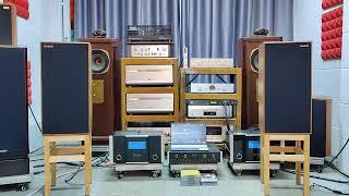 ️ Vintage ️ Luxman Pre Amplifier A3300 + Luxman Power Amplifier A3500 + Harbeth SHL5 Plus 40th