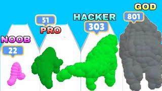 Animal Clash in NOOB VS PRO VS HACKER VS GOD |GOD is World Record