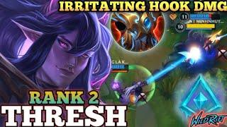 THRESH NEW META TANK BUILD! 100% HOOK ACCURACY - TOP 2 GLOBAL THRESH BY THẮNG LÀ KẸO CON - WILD RIFT