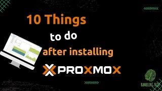 Proxmox 7 Setup:  10 things to do after installing Proxmox