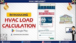 HVAC Load Calculation Software APP #airconditioningservice #hvac