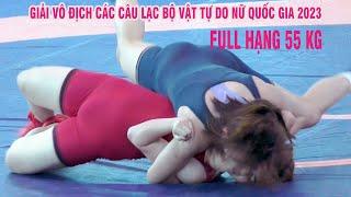 Vật Nữ. "Women's Wrestling" .Giải vô địch các clb Quốc gia - Full hạng 55 kg. cực hấp dẫn.