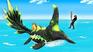 *NEW* RADIOACTIVE Mosasaurus & COSMIC Squid in Animal Revolt Battle Simulator ARBS Mobile