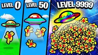 GETTING MAX LEVEL UFO (9999+ NOOBS) in Roblox Ufo Simulator