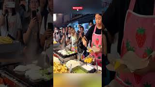 "Crowd Amazed as Monkey Joins Fruit Dessert Stall! "