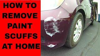 How to Remove Paint  Scuff from a Car or Paint Transfer Removal