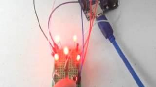 LED dice programmed with Arduino