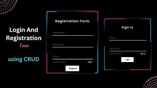 Login and Registration Form in PHP and MySQL in HTML CSS & Javascript #htmlcss#viralvideo#ai #for