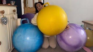 Blowing up my new yellow space hopper and review