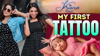 Tattooing My Daughter's Name ️ | My First Tattoo  | Diya Menon