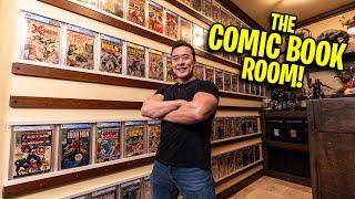 COMIC BOOK ROOM TOUR!!! Key CGC Slabs and Marvel & Spider-Man Statues!