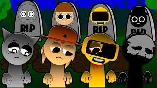 INCREDIBOX SPRUNKI R.I.P SAD STORY! TUNNER BLACK GRAY GARNOLD Cartoon Animation