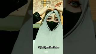 Hijab with ornament #tutorial with stole|#Summer #Hijab For #everyday outing #shorts#ytshorts