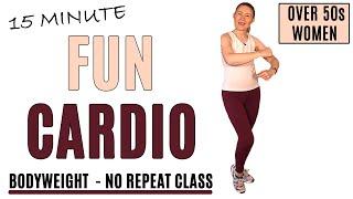 The BEST Way to KEEP FIT at HOME | 15 Minute CARDIO Workout for Women Over 50 | Lively Ladies