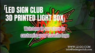 FYLZGO Signs 3D Printed Light Boxes