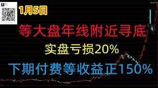 483期(20250105)A股分析/A股推荐/股票推荐/A股/实盘交易/实盘/每日荐股/大陆股市/牛市来了