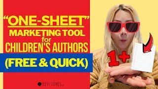 ONE-SHEET Marketing Tool for Children's Authors | Eevi Jones